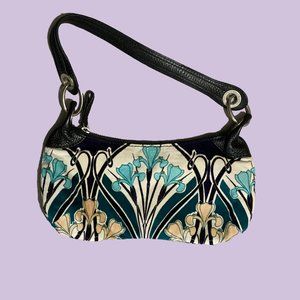 Banana Republic velvet/leather bag NWT